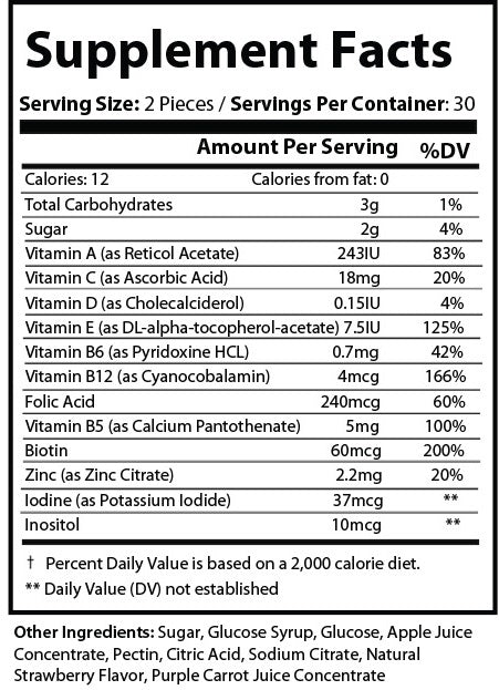 Pure Multi-Vitamine – Gummibärchen