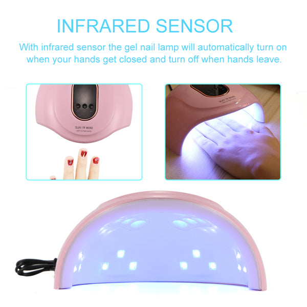 Lampe à ongles portable en gel