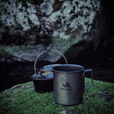 Tasse de camping 100 % titane 450 ml 