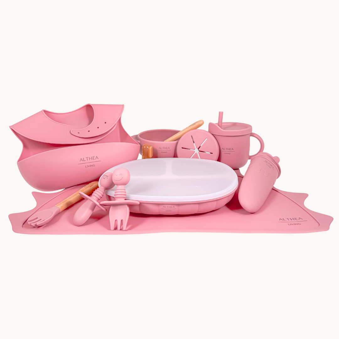 Organic Silicone Tableware Set - 15 Pieces