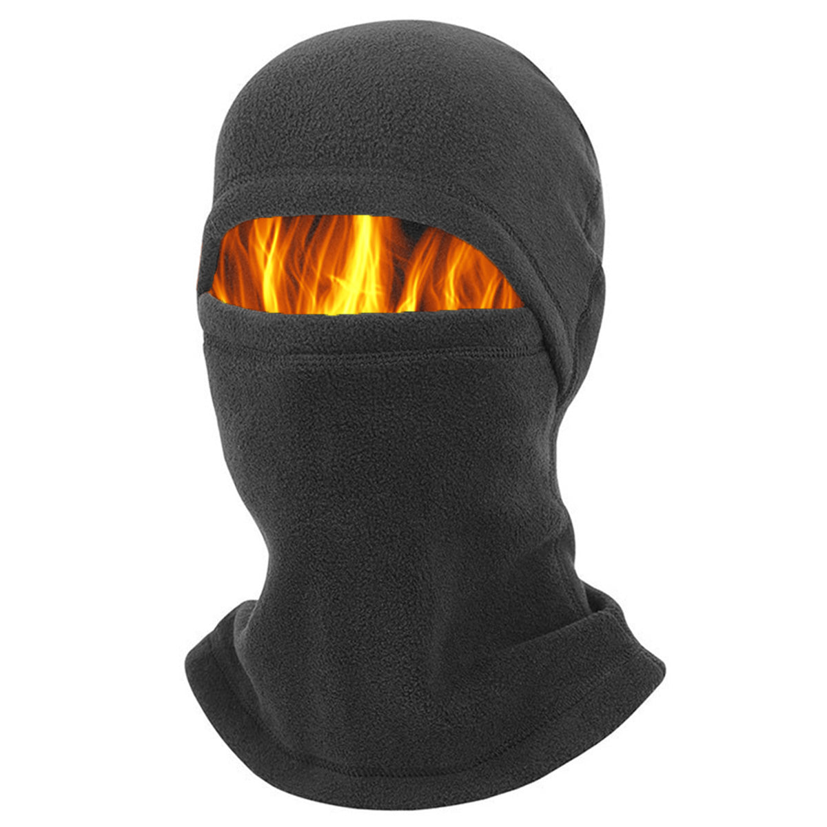 Masque de ski en polaire d'hiver pour extérieur, protection thermique contre le froid