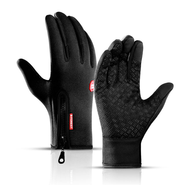 Gants thermiques Gants de cyclisme d'hiver avec support de poignet Écran tactile 