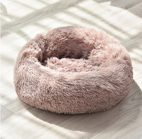 Super Soft Long Plush Comfy Calming Pet Bed