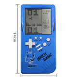 Console de jeu portable Tetris rétro pour enfance, bleu