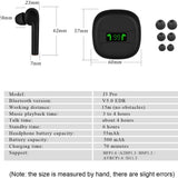 Écouteurs sans fil TWS Bluetooth 5.0 avec écran LED