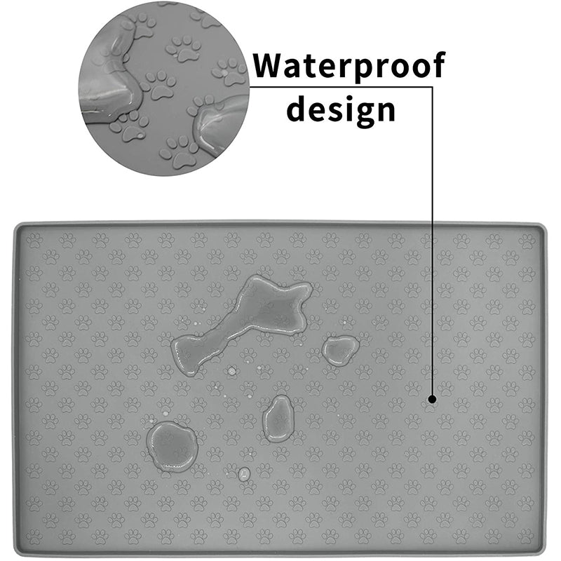 Rutschfeste, wasserdichte Tierfuttermatte aus Silikon für Tiernahrung 