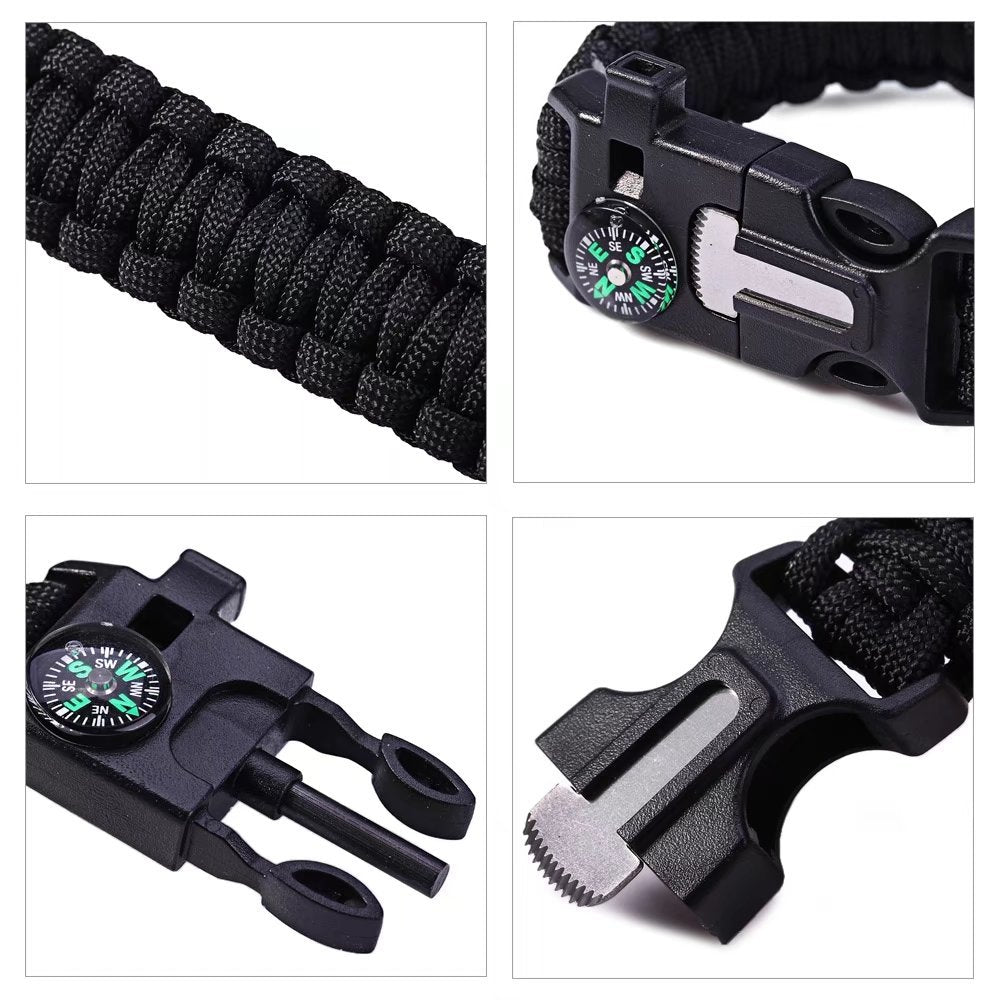 5-in-1-Paracord-Armband für das Überleben im Freien