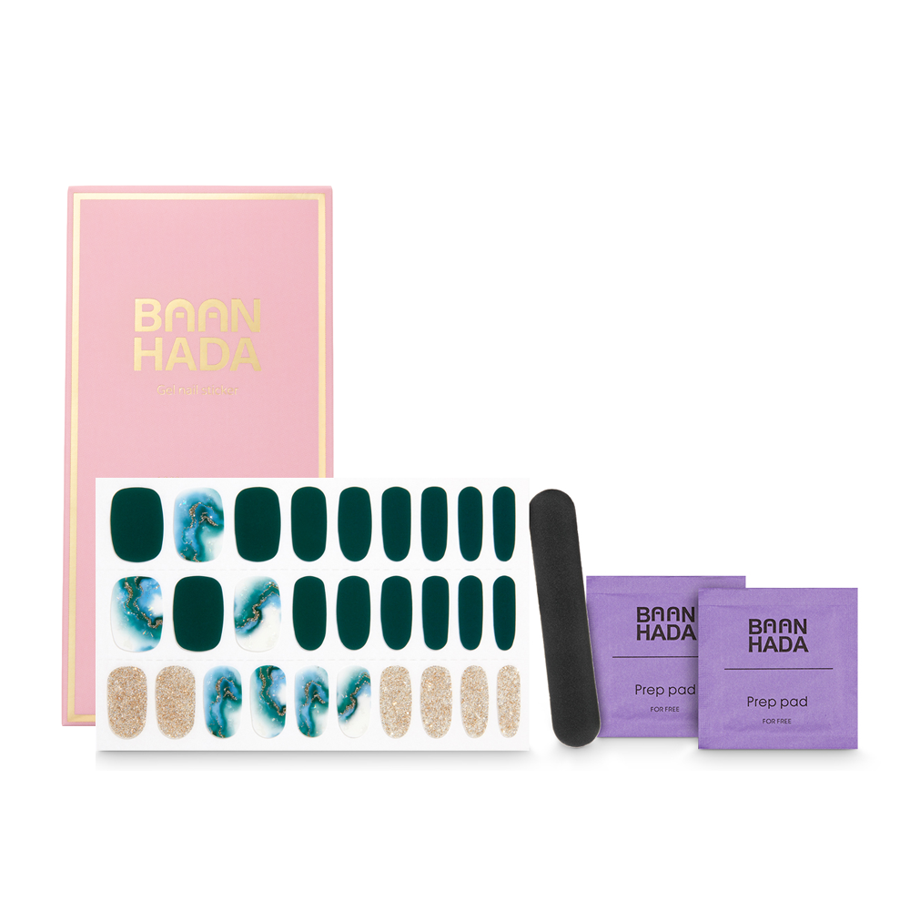 Bandes de gel pour ongles coréens Décalcomanies pour ongles Kits tout-en-un 