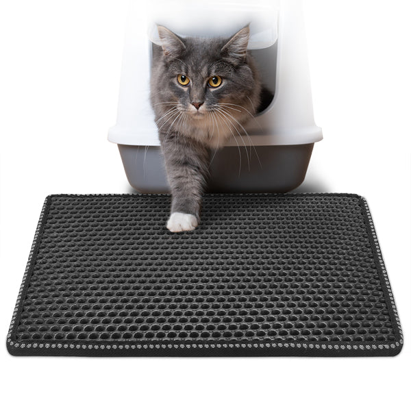 Tapis de litière pour chat Tapis de piégeage de litière pour chat Tapis à double couche 