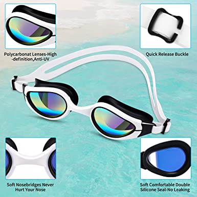 Schwimmbrille, kein Auslaufen, Antibeschlag, UV-Schutz