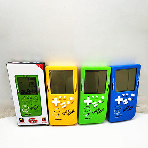 Lecteur de jeu portable Tetris rétro pour enfance, jaune