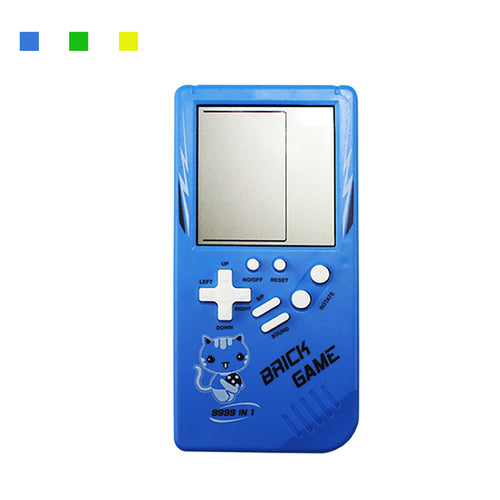 Console de jeu portable Tetris rétro pour enfance, bleu