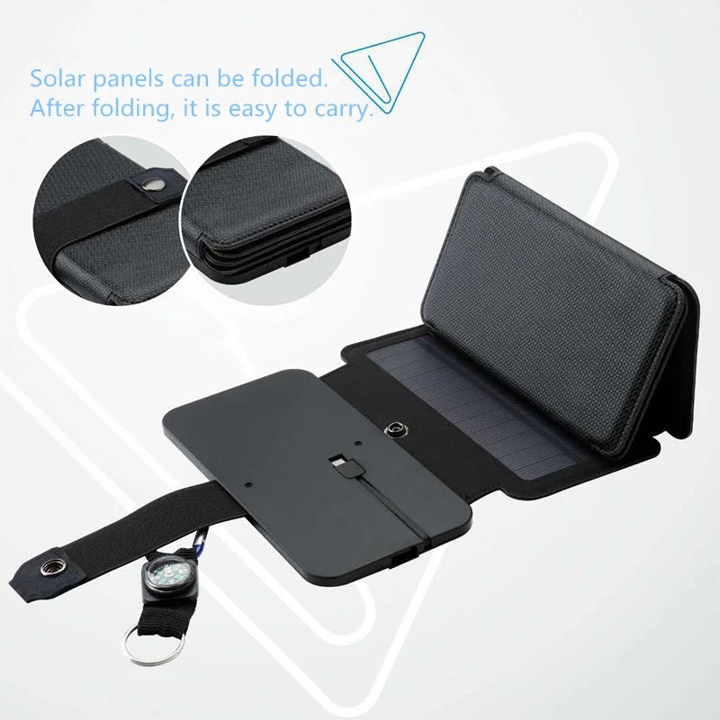 Chargeur solaire pliable