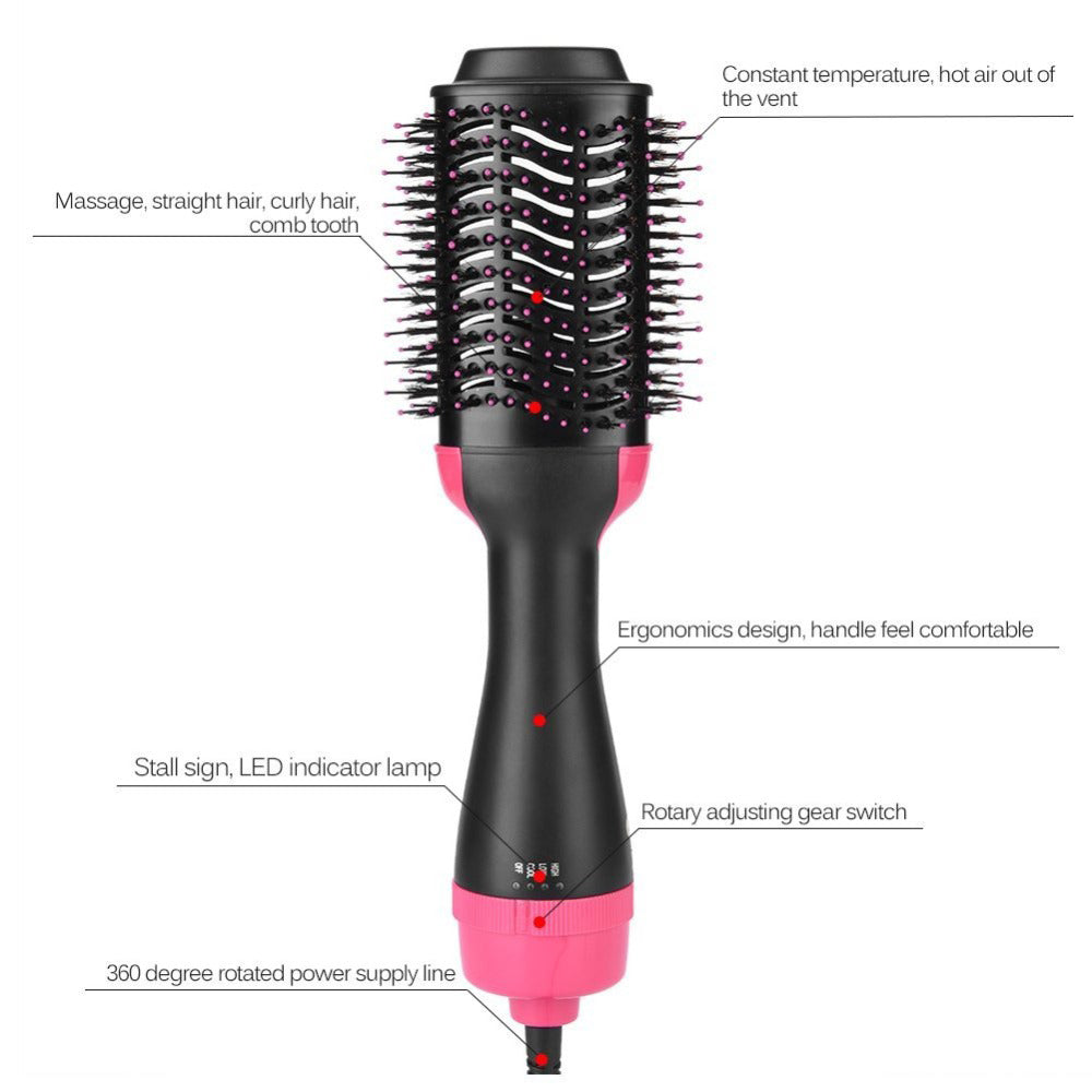 Brosse à cheveux chauffante multifonctionnelle 2 en 1