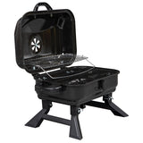 Tragbarer Holzkohlegrill BBQ und Smoker mit Deckel Klappbarer Tischgrill 