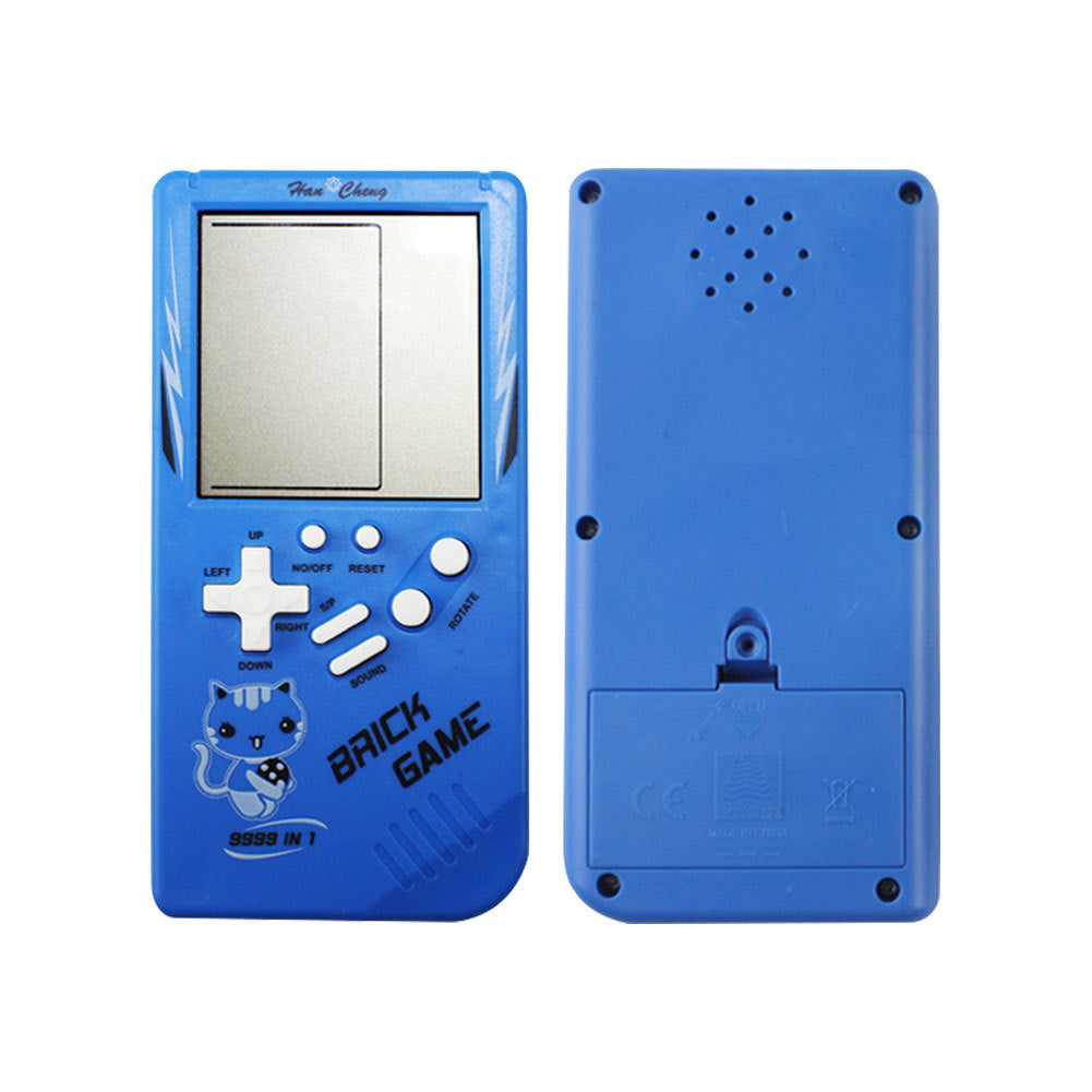 Lecteur de jeu portable Tetris rétro pour enfance, jaune