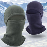 Masque de ski en polaire d'hiver pour extérieur, protection thermique contre le froid