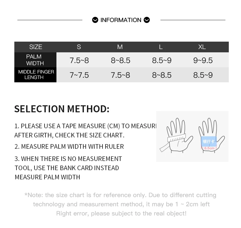 Gants thermiques Gants de cyclisme d'hiver avec support de poignet Écran tactile 