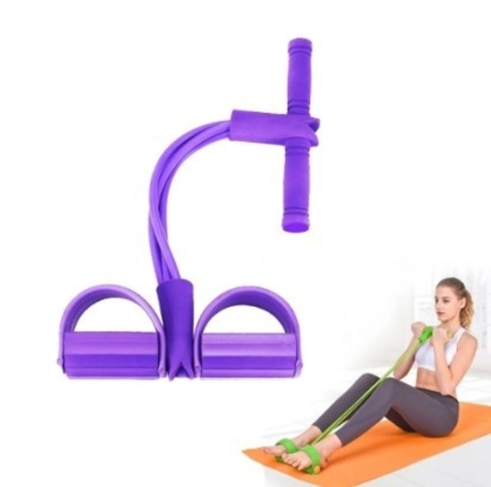 Bande de résistance portable pour fitness avec pédale 