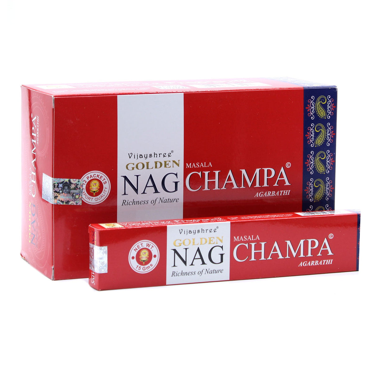 Champa Genuine Golden Nag | Räucherstäbchen Joss 15g | Premium-Düfte |