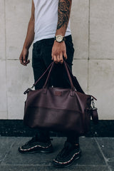 Leather Gym Bag, Leather Duffel Bag, Leather Sports Bag for Men