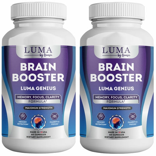 Luma Genius Supplement for Brain Fog, Memory, Mood and Focus - 60 Ct.