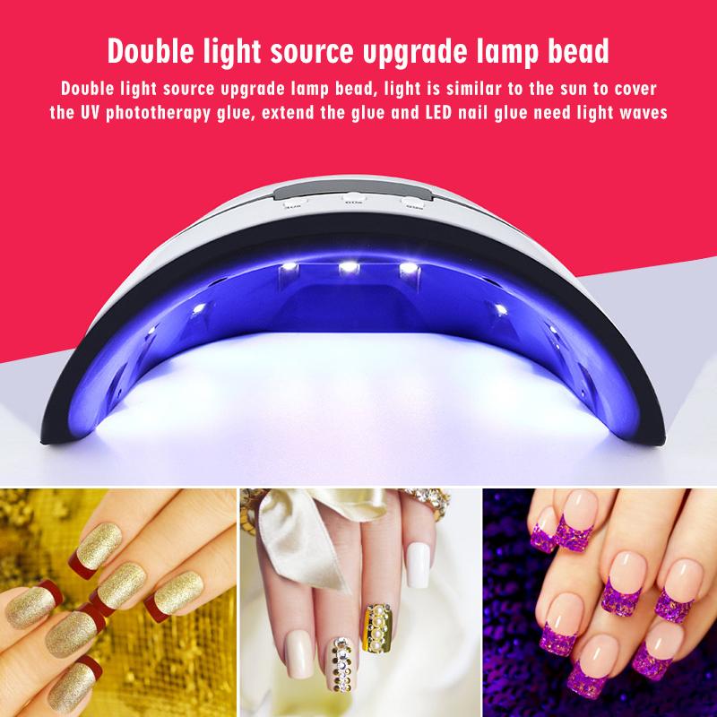 Lampe de séchage UV LED pour ongles en gel acrylique