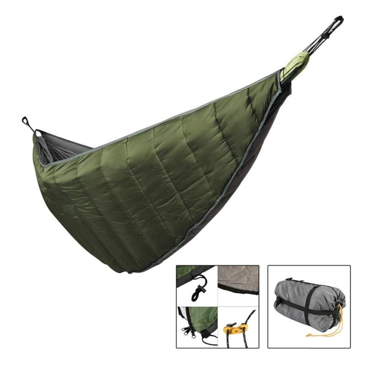 Hamac de camping d'extérieur en nylon imperméable et durable sous-couette