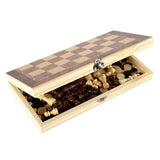 Jeu d'échecs pliable en bois