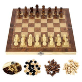 Jeu d'échecs pliable en bois