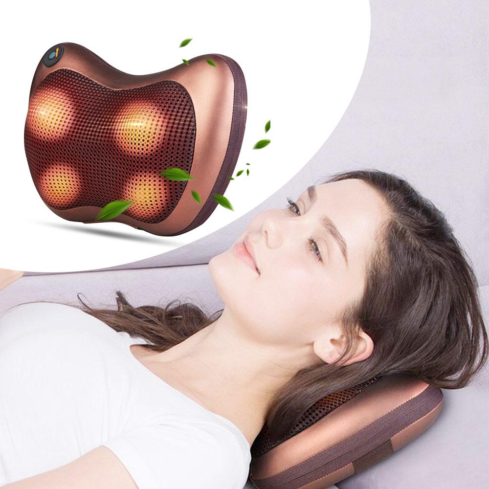 Oreiller de massage portable à 4 têtes