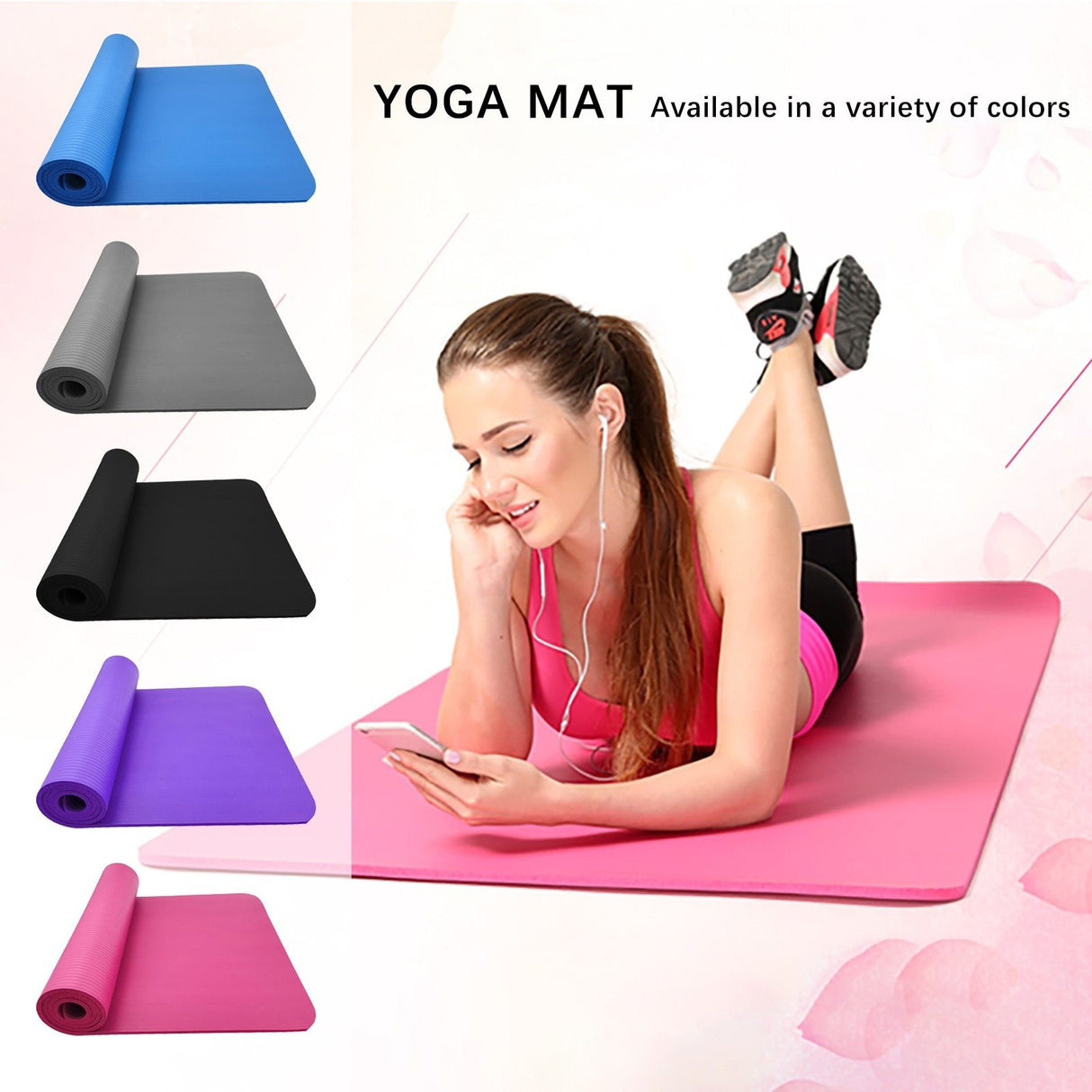 Tapis de yoga antidérapant de grande taille