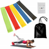 US STOCK, 5pcs/lot resistance bands set Pull Rope 5 Levels exercise