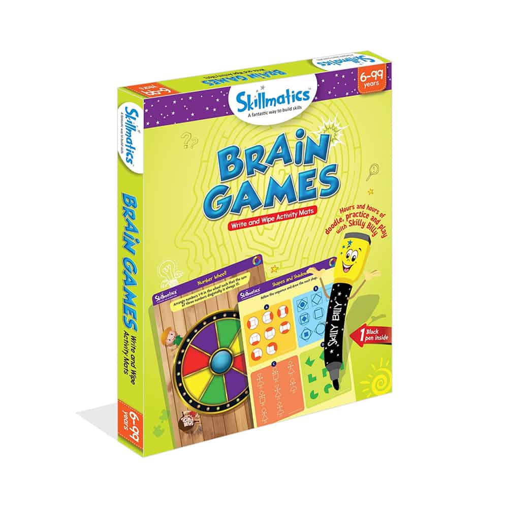 Skillmatics Brain Games - Teach Children Think And Reason Approach -