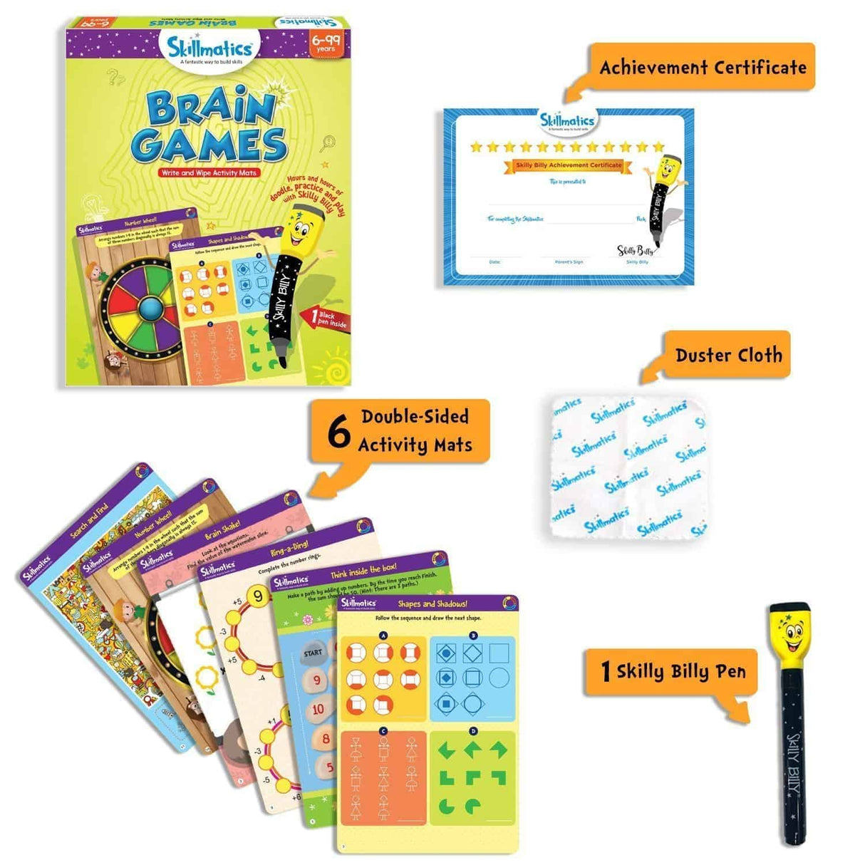 Skillmatics Brain Games - Teach Children Think And Reason Approach -