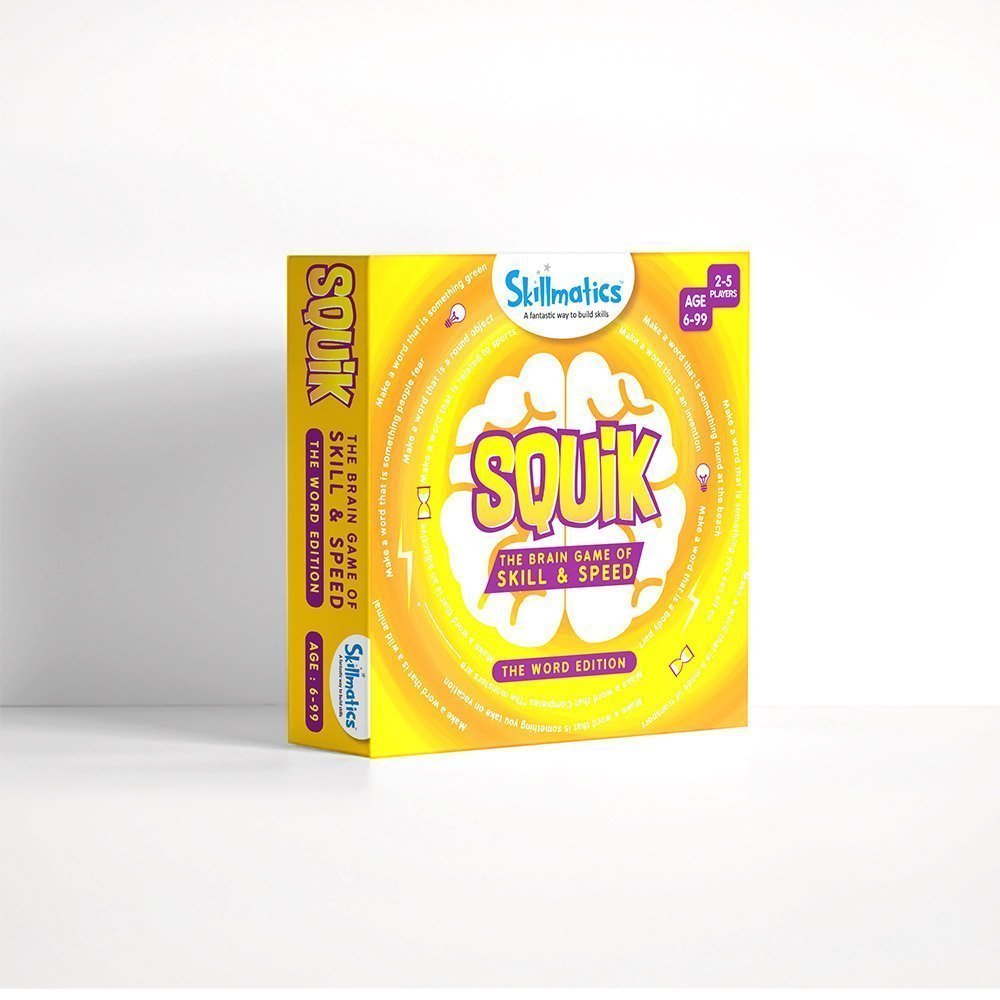 Skillmatics SQUIK The Word Edition - Educational Brain Game Helps