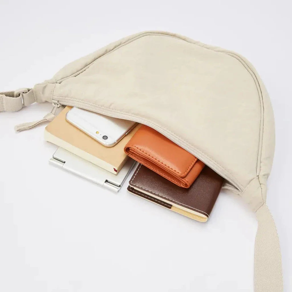 UNIQLO Round Mini Shoulder Bag NATURAL